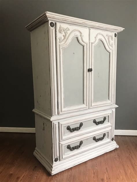 Store clothing and accessories in stylish dressers from crate and barrel. RESERVED for AlisonGrey Vintage Tall Dresser Distressed ...