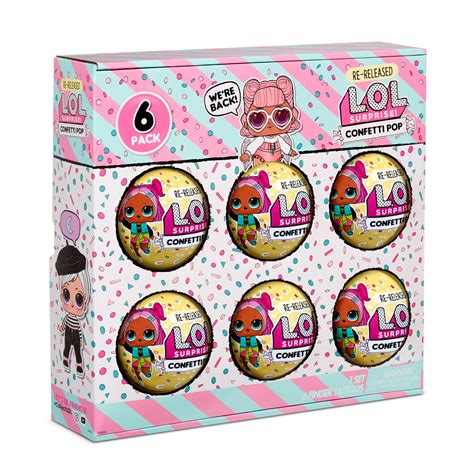 Lol Surprise Confetti Pop 6 Pack Angel 6 Re Released Dolls Each With Lol Surprise