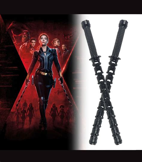 Black Widow Weapon Batons With Ledmarvel The Avengers Black Etsy
