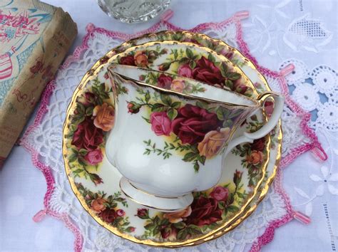 Royal Albert Old Country Roses Trio Cup Saucer Tea Plate Etsy