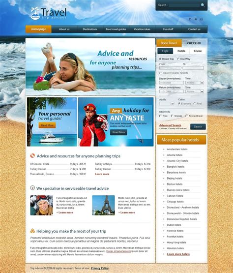 Check spelling or type a new query. Travel Agency Website Template #25511