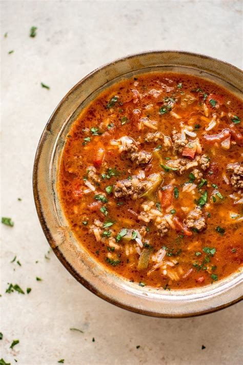 Easy Stuffed Pepper Soup Recipe With Images Stuffed Peppers