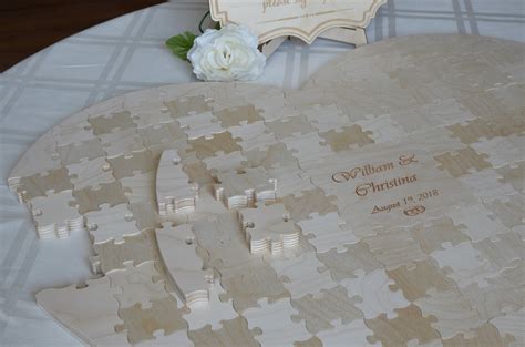 Puzzle Guestbook Jigsaw Guestbook Unique Guestbook Jigsaw Etsy