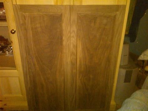 To make custom glass kitchen cabinet doors, just pry off the back wood part, have a piece of glass cut at the hardware store, attach with a. Hand Made Custom Made Walnut Cabinet Doors by Bayne ...