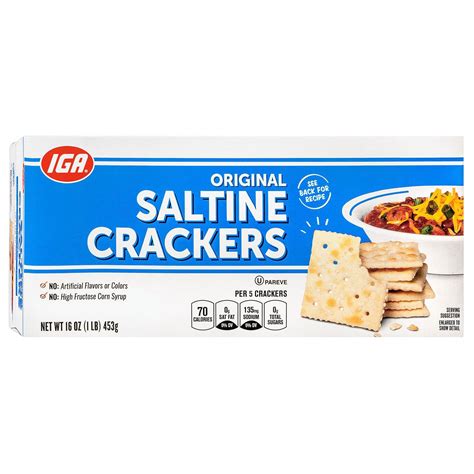 Iga Crackers Saltines 16 Oz 12 Pack Stockupexpress