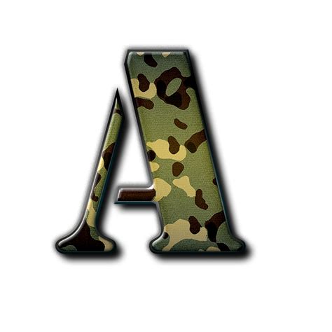 Camo Letters Military Alphabet Printable Camo Alphabet Etsy