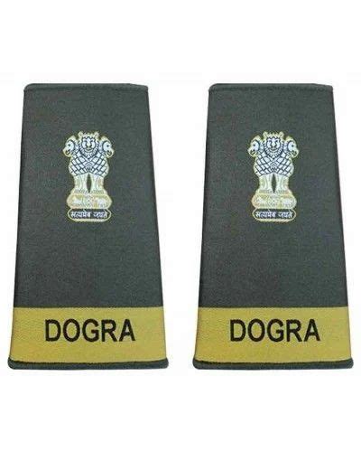 Indian Army Rank Epaulettes Dogra Regiment Army Badges मिलिट्री बैज