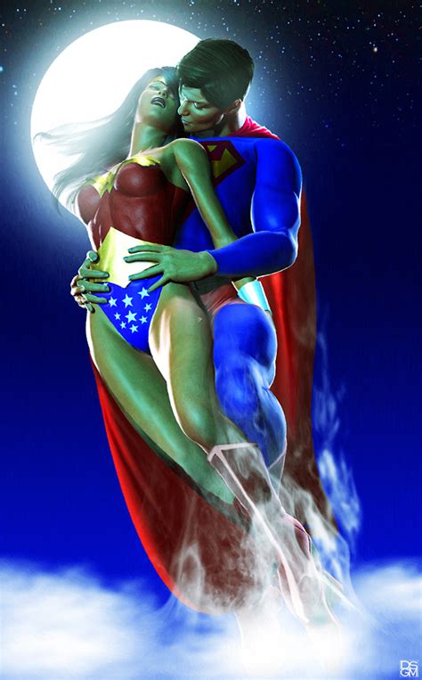 Power Couple 3d Art Romance Superman And Wonder Woman Hentai Sorted