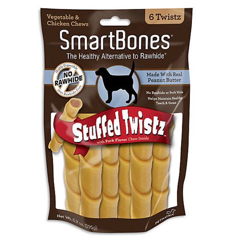 Smartbones® Stuffed Twistz Dog Treat Peanut Butter Dog Bones
