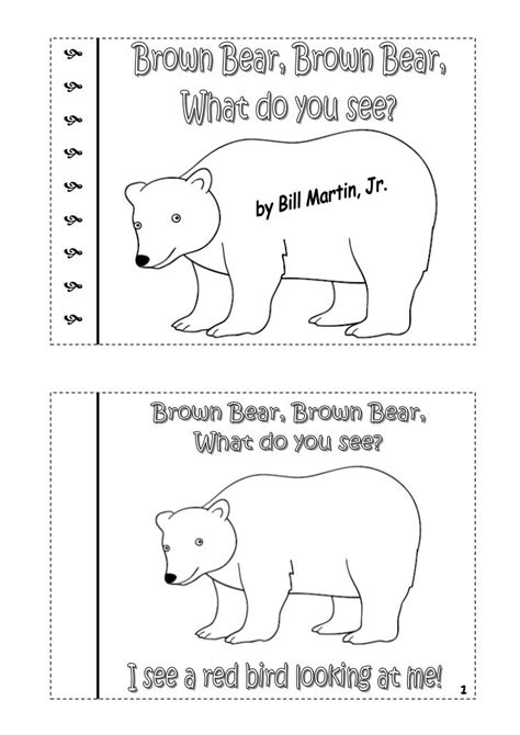 Brown Bear Brown Bear Printable Book Pdf Free Eleonore Malloy