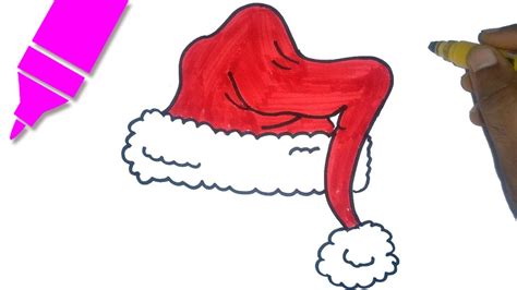 How To Draw Santa Hat How To Draw Christmas Hat Type 1 Christmas