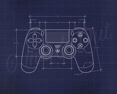 Blueprint Video Game Decor Printable Two Print Ps4 T Set Ps4