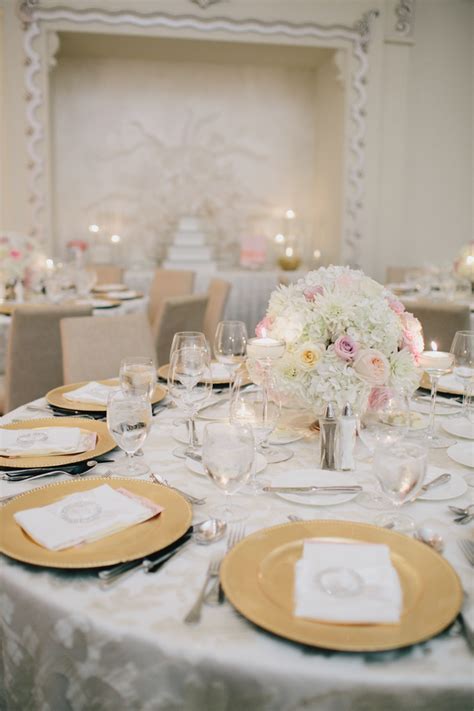 Pink Gold White Reception Elizabeth Anne Designs The Wedding Blog