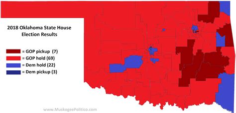 Election Results Maps Oklahoma Legislature ~