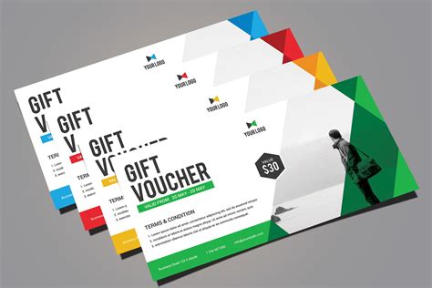 T Voucher Card Templates Creative Market