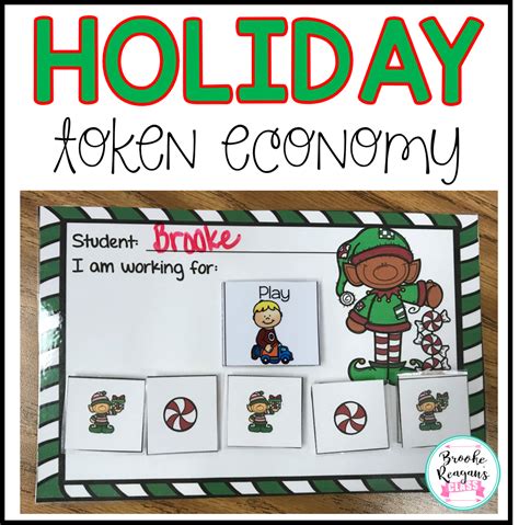 Token Economy: Holiday | Token economy, Positive behavior reward system, Behavior rewards