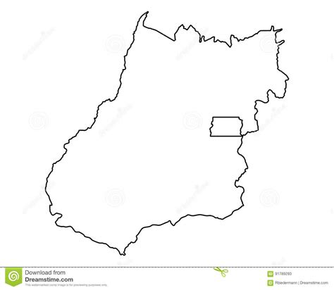 The name goiás (formerly, goyaz ) comes from the name of an indigenous community. Mapa de Goias ilustração do vetor. Ilustração de estado ...