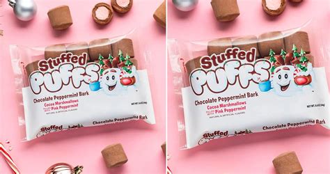 Stuffed Puffs Chocolate Peppermint Bark Make The Best Christmas Smores
