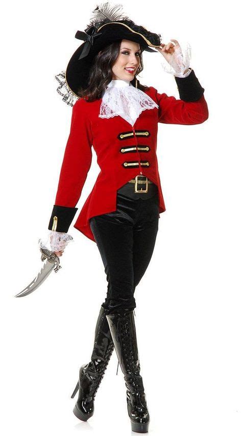 Captain Hook Costume In 2020 Female Pirate Costume Warm Halloween