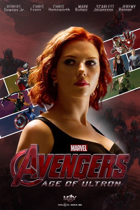 Avengers Age Of Ultron Black Widow Fan Made Poster By Imangelpeabody On