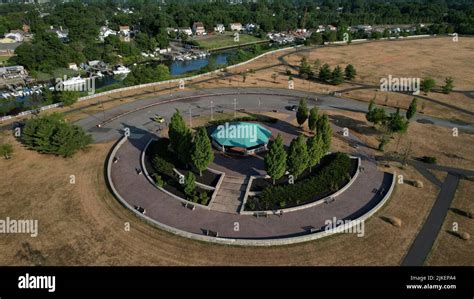Aerial View Of Alvin P Williams Memorial Park In Sewaren Nj Stock