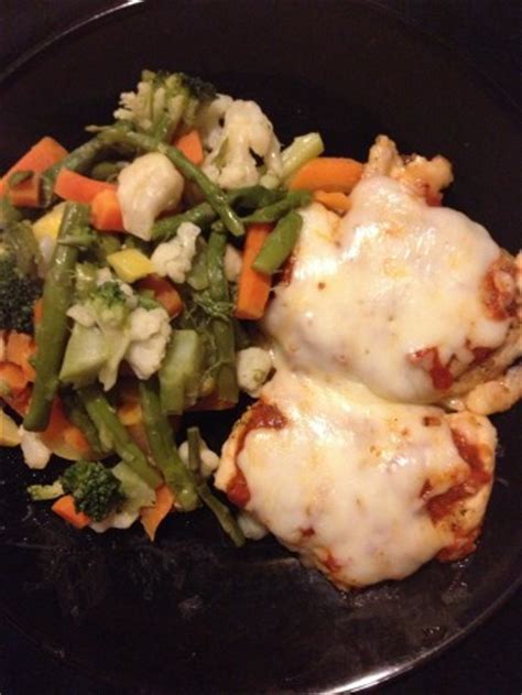 This is quick and easy to make. No Breading Baked Chicken Parmesan Recipe - Food.com