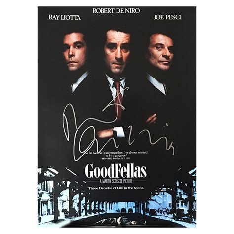 How old do you think he looks in the movie? Robert De Niro Signed Goodfellas Movie Display