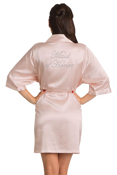 Wrap Your Maidofhonor In Comfort And Luxury When She Gets Ready For Your Wedding Pink