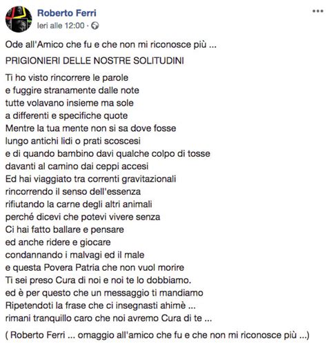 Franco battiato was born in ionia march 23, 1945. » Dedica a Franco Battiato "All'amico che non mi riconosce ...