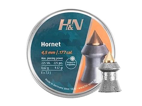 Handn Hornet Pellets De Pistola De Aire Puntiaguda Calibre 177