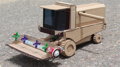 Rc Harvester How To Make A Harvester From Cardboard Rc Combine Youtube