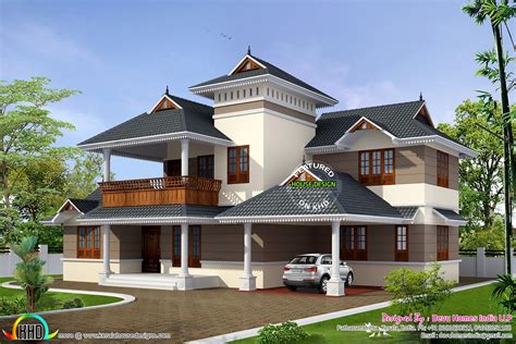 Traditional House With Modern Mix Kerala Home Design And