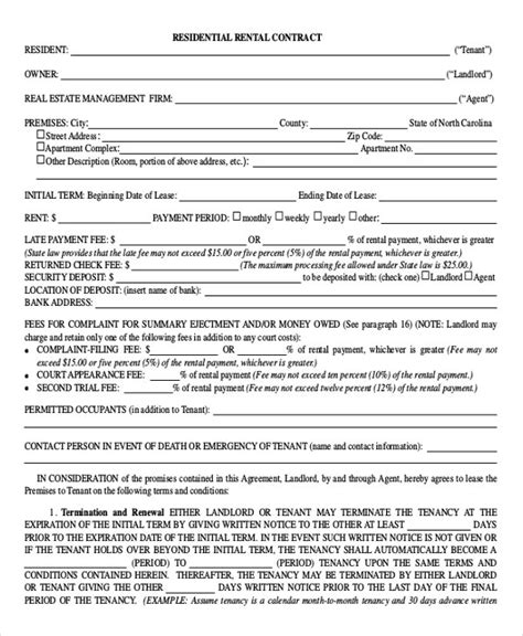 Guide to lease vs rent. 15+ Rental Contract Templates - PDF, Google Docs, Word ...