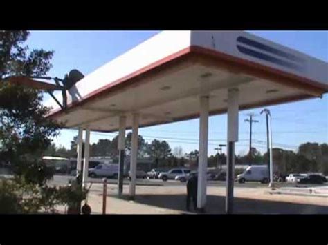 The ecolite led recessed & surface mounted canopy fixtures are designed to be used under gas station canopies and walkway applications. Gas Station Fuel Canopy Demolition - YouTube