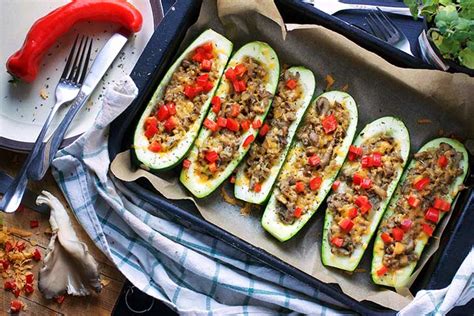 Chop the zucchini flesh and set aside. Stuffed Zucchini Boats | 15 minutes prep time!