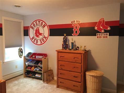 Boston red sox lunchbox cooler bag. The Red Sox side of Jake's room | Boys bedrooms, Home ...