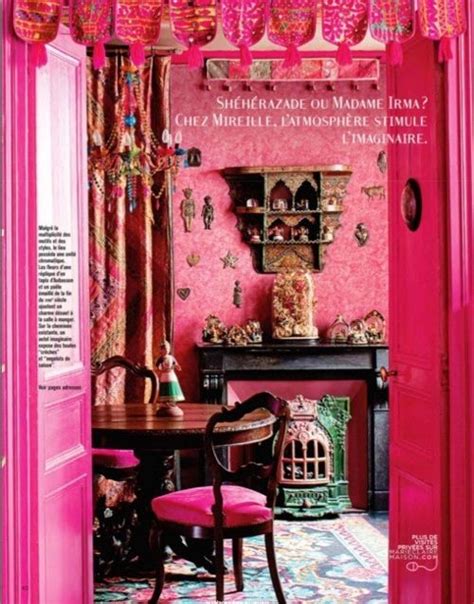 Bohemian Home Accents My Bohemian Home Dining Dining Room Pink Home