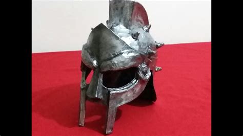 Como Hacer El Casco De Gladiador Gladiator Helmet Youtube