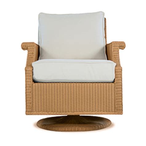 Lloyd Flanders Hamptons Wicker Swivel Rocking Lounge Chair