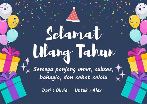 317 Background Kartu Ucapan Ulang Tahun Anak - MyWeb