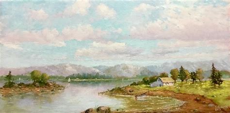 View Of Lake George Painting By Thomas Kearon Fine Art America
