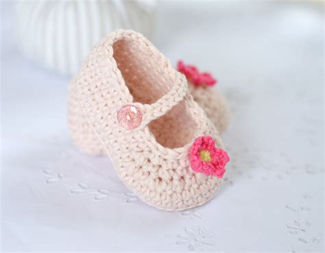 Crochet Pattern Baby Shoes Mary Janes Photo Tutorial Crochet Etsy