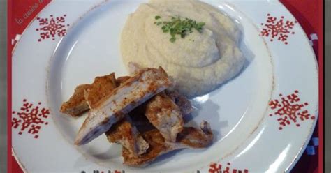 Grillade de porc et mousseline de céleri