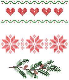 Aida 14, white 420w x 112h stitches size(s): Navidad Punto en cruz on Pinterest | Christmas Cross ...