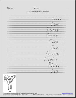 Here are 50 free handwriting fonts you can incorporate into your designs to give them a unique, handwritten feel (without the time and hassle necessary to actually write things out) the handwritten font has slightly skewed letters that lean both right and left. Left Handed Writing - Handwriting Practice - Writing ...