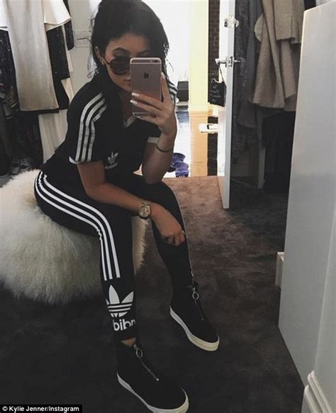 Kylie Jenner Shares Selfie In Adidas Leggings To Celebrate 38m