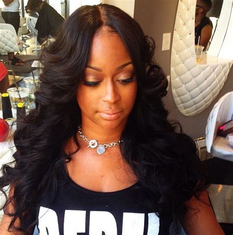 The invisible part sew in weave is one of the most 'instinctive' looking of all weave hairdos. invisible part sew-in/wig | Weave hairstyles, Hair beauty ...