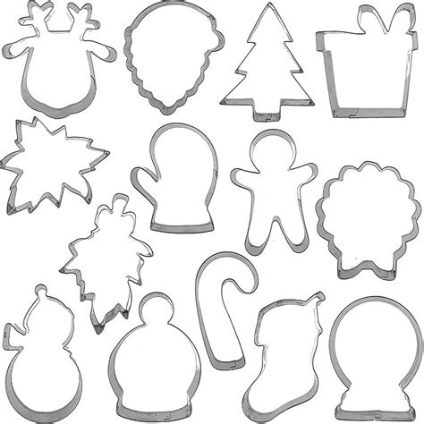 Christmas Cookie Cutter Set 14pc Country Kitchen Sweetart