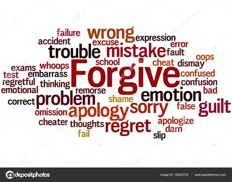 Forgive Word Cloud Concept — Stock Photo © Kataklinger 135423122