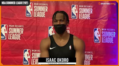 cleveland cavaliers isaac okoro discusses nba summer league performance youtube